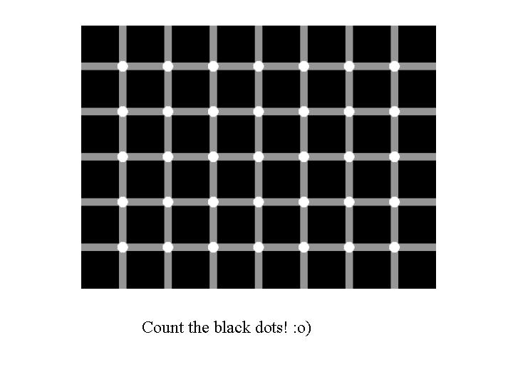 funny optical illusions. Funny - Optical illusion (dots